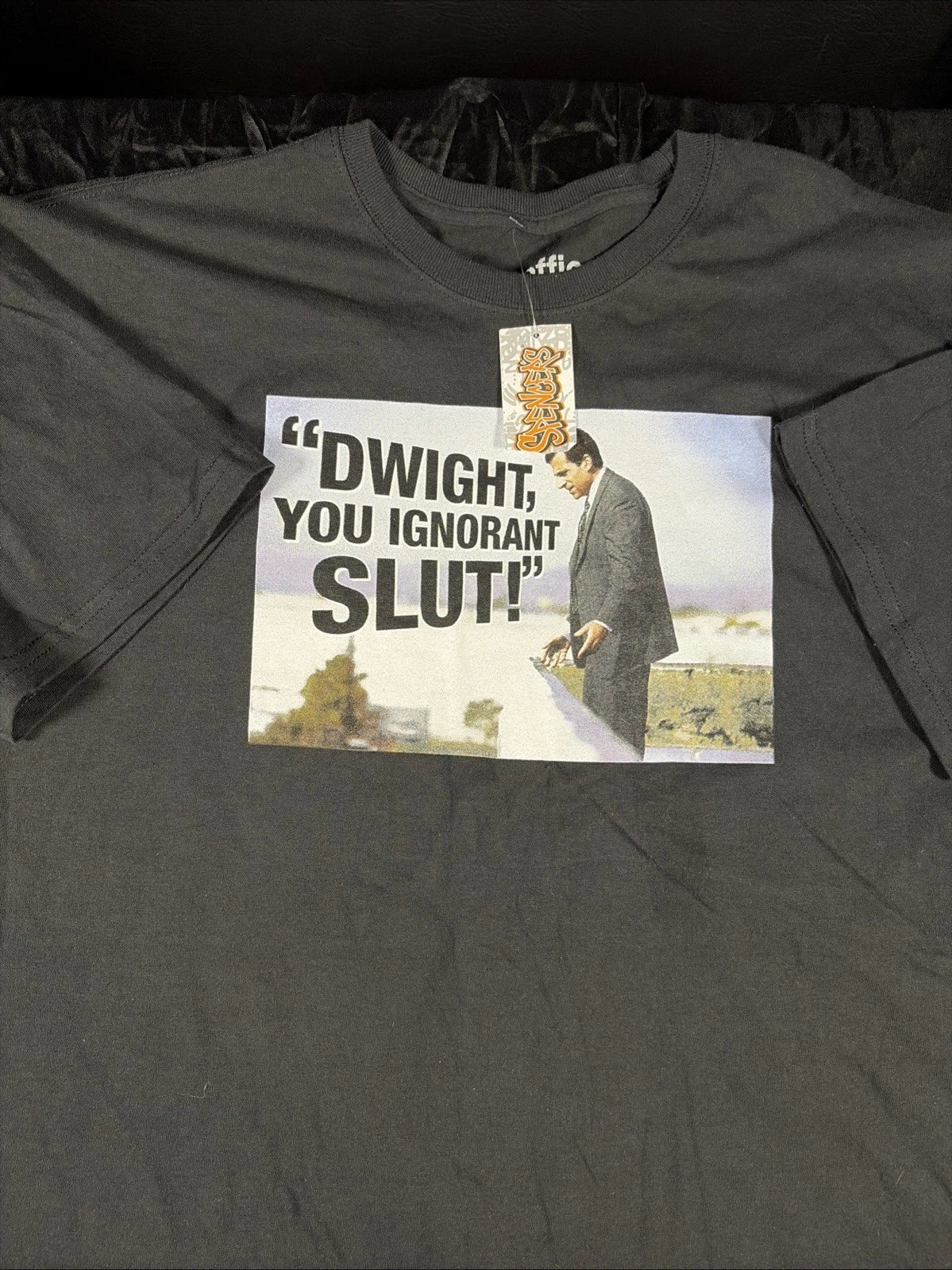 The Office 'Dwight You Ignorant Slut' Men's XL - Adult & Kids T-Shirts, Sweatshirts & Hoodies apparel design preview 1