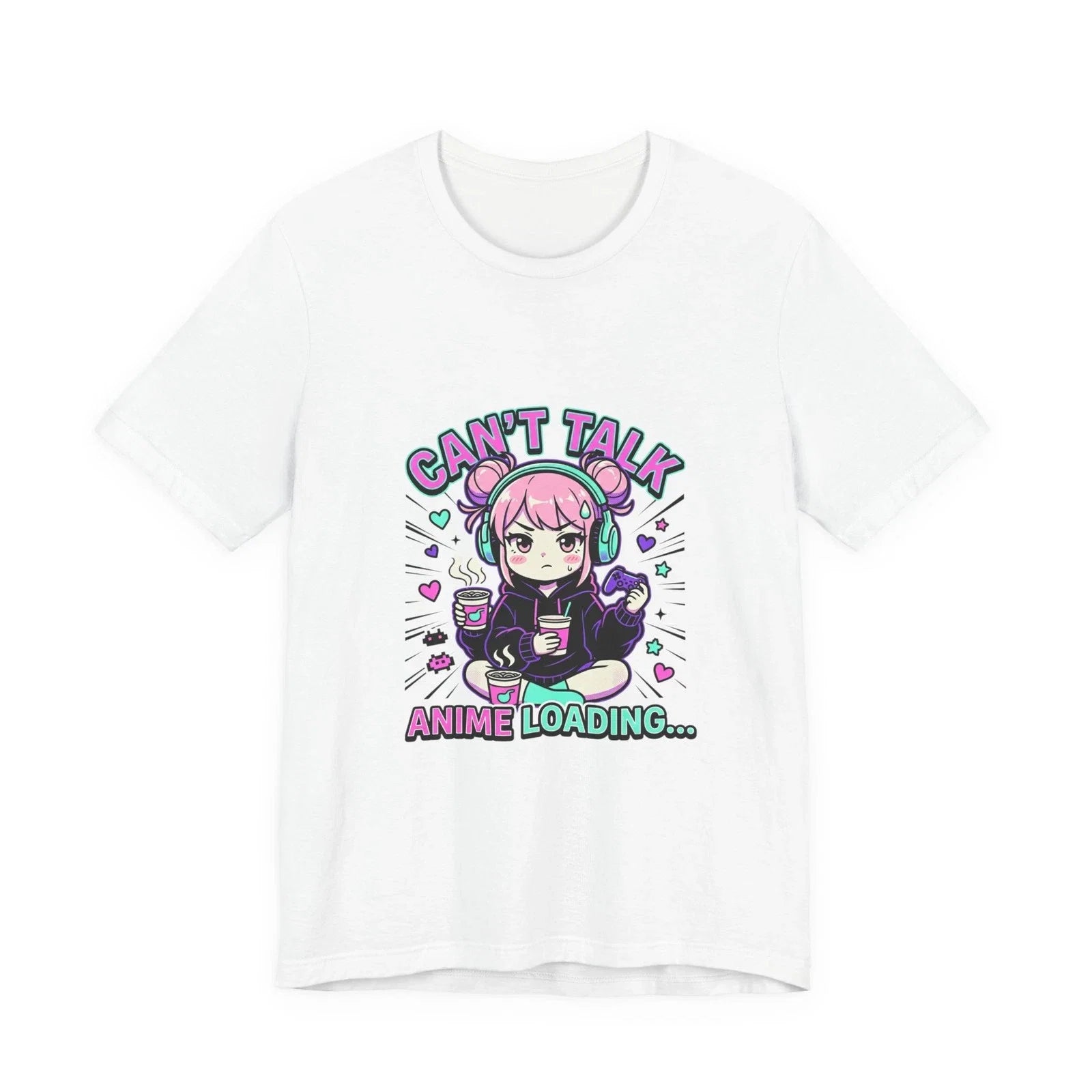 Anime Loading Chibi Gamer aesthetic, kawaii - Adult & Kids T-Shirts, Sweatshirts & Hoodies apparel design preview 1