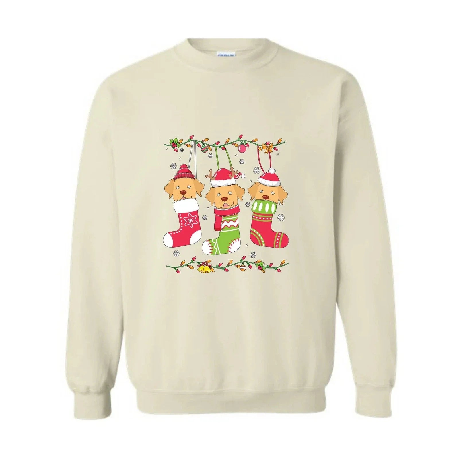 Christmas Golden Retriever Pajama, Dog Happy C - Adult & Kids T-Shirts, Sweatshirts & Hoodies apparel design preview 1