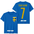 Personalised Sweden Football Name Number #WC - Adult & Kids T-Shirts, Sweatshirts & Hoodies apparel design preview 1