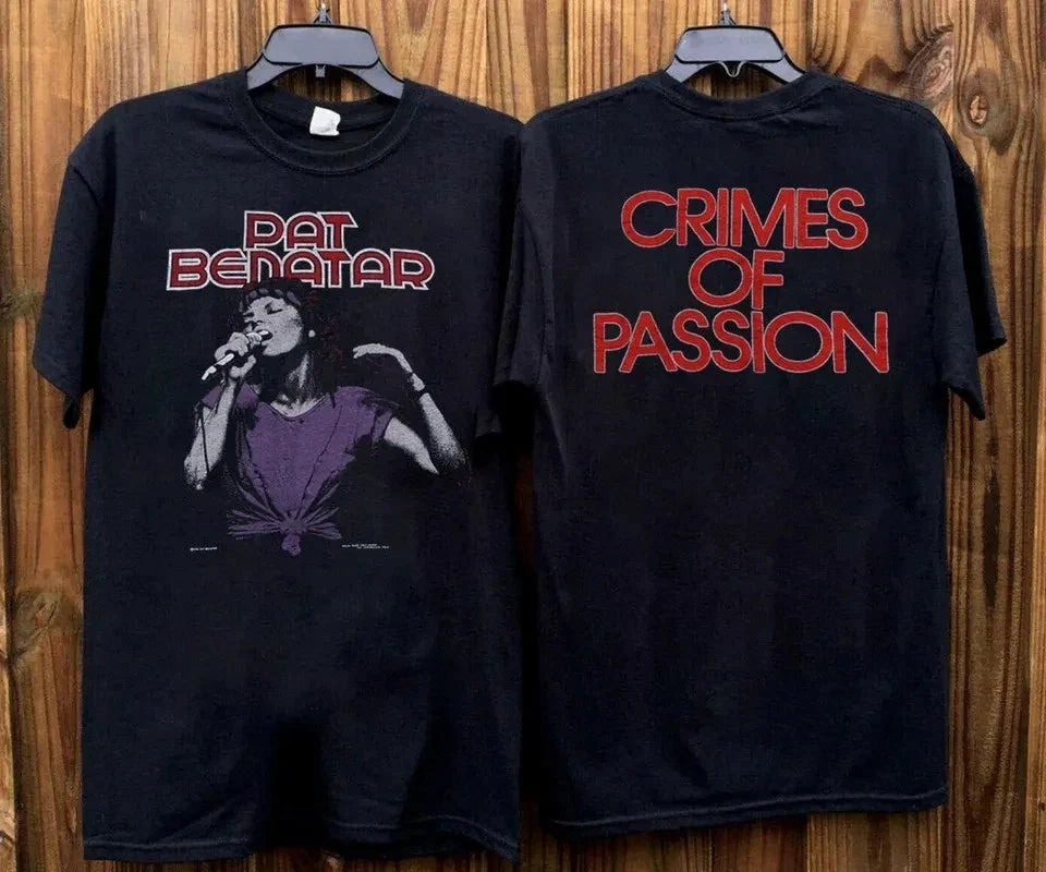 Vintage 1980 Pat Benatar Crimes Of Passion Album - Adult & Kids T-Shirts, Sweatshirts & Hoodies apparel design preview 1