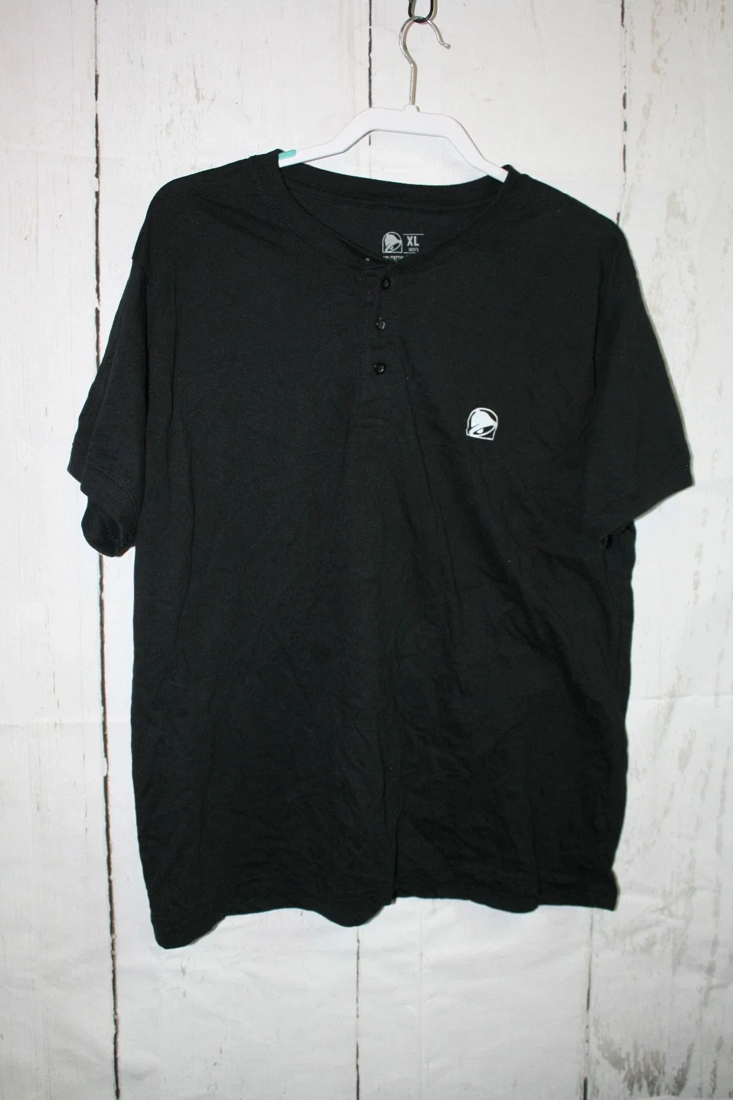 Taco Bell Men's Size XL Black Henley Pop Art Back Hit - Adult & Kids T-Shirts, Sweatshirts & Hoodies apparel design preview 1