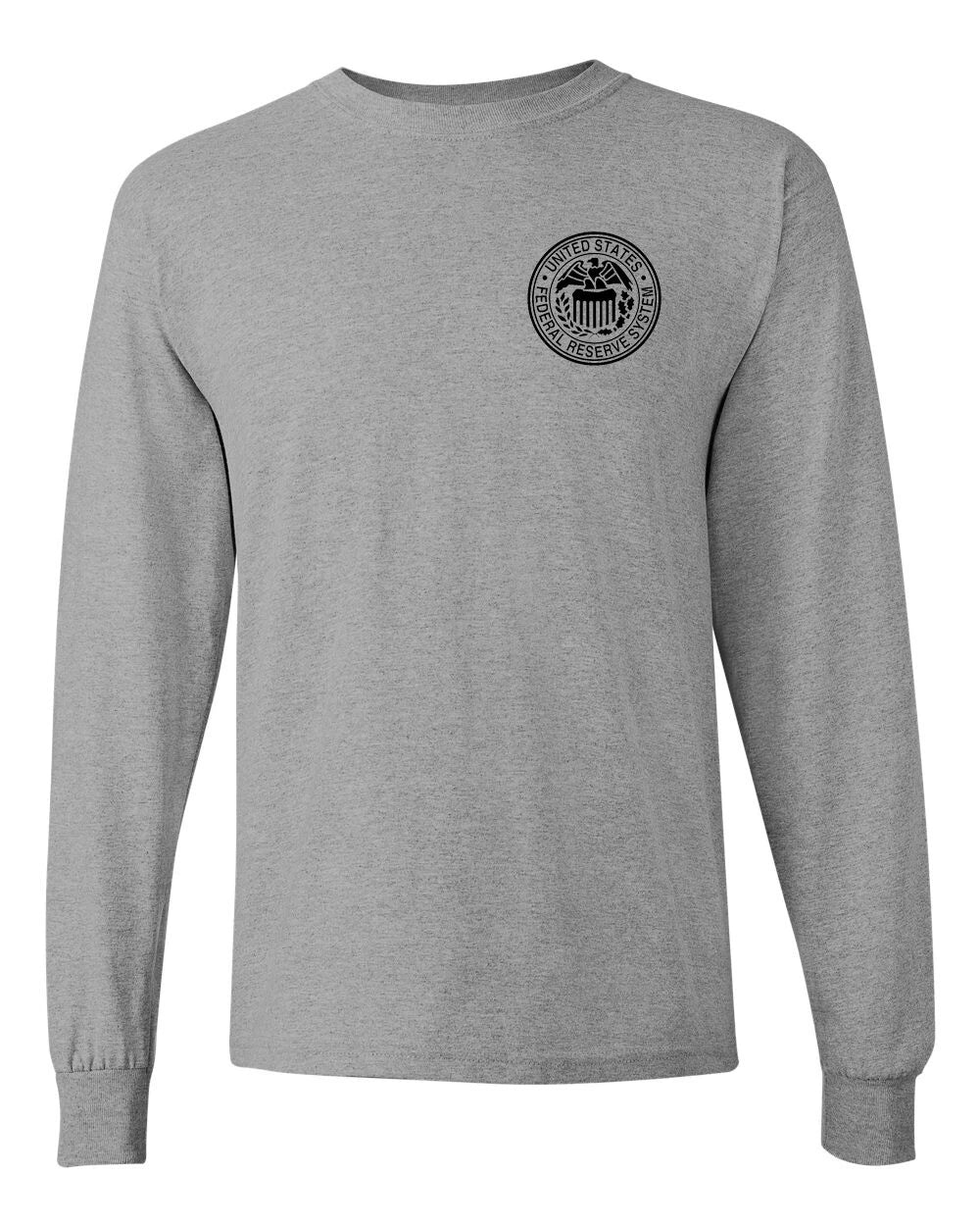 US Federal Reserve System Seal Grey NEW - Adult & Kids T-Shirts, Sweatshirts & Hoodies apparel design preview 1