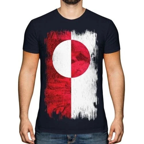 Greenland Grunge Flag Men's Kalaallit Nunaat - Adult & Kids T-Shirts, Sweatshirts & Hoodies apparel design preview 1