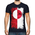 Greenland Grunge Flag Men's Kalaallit Nunaat - Adult & Kids T-Shirts, Sweatshirts & Hoodies apparel design preview 1