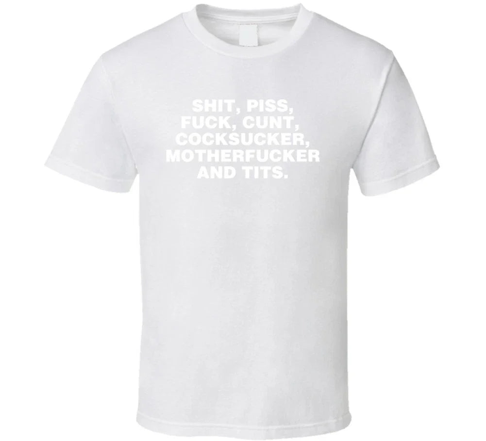 Seven Dirty Words George Carlin Funny - Adult & Kids T-Shirts, Sweatshirts & Hoodies apparel design preview 1