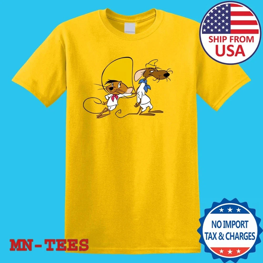 Speedy Gonzales And Slow Poke Rodriguez Cartoon - Adult & Kids T-Shirts, Sweatshirts & Hoodies apparel design preview 1