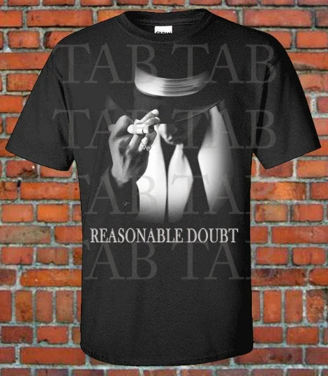 Jay-Z Reasonable Doubt Alum Cover 90s Style Bootleg - Adult & Kids T-Shirts, Sweatshirts & Hoodies apparel design preview 1
