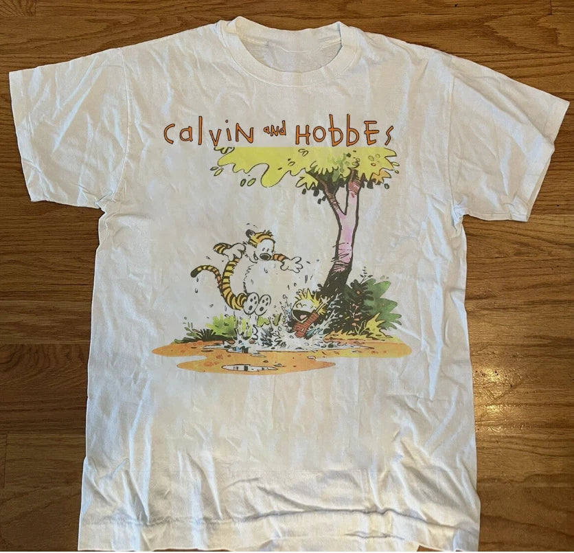 Calvin And Hobbes Let's Summer Full Size S-5XL - Adult & Kids T-Shirts, Sweatshirts & Hoodies apparel design preview 1