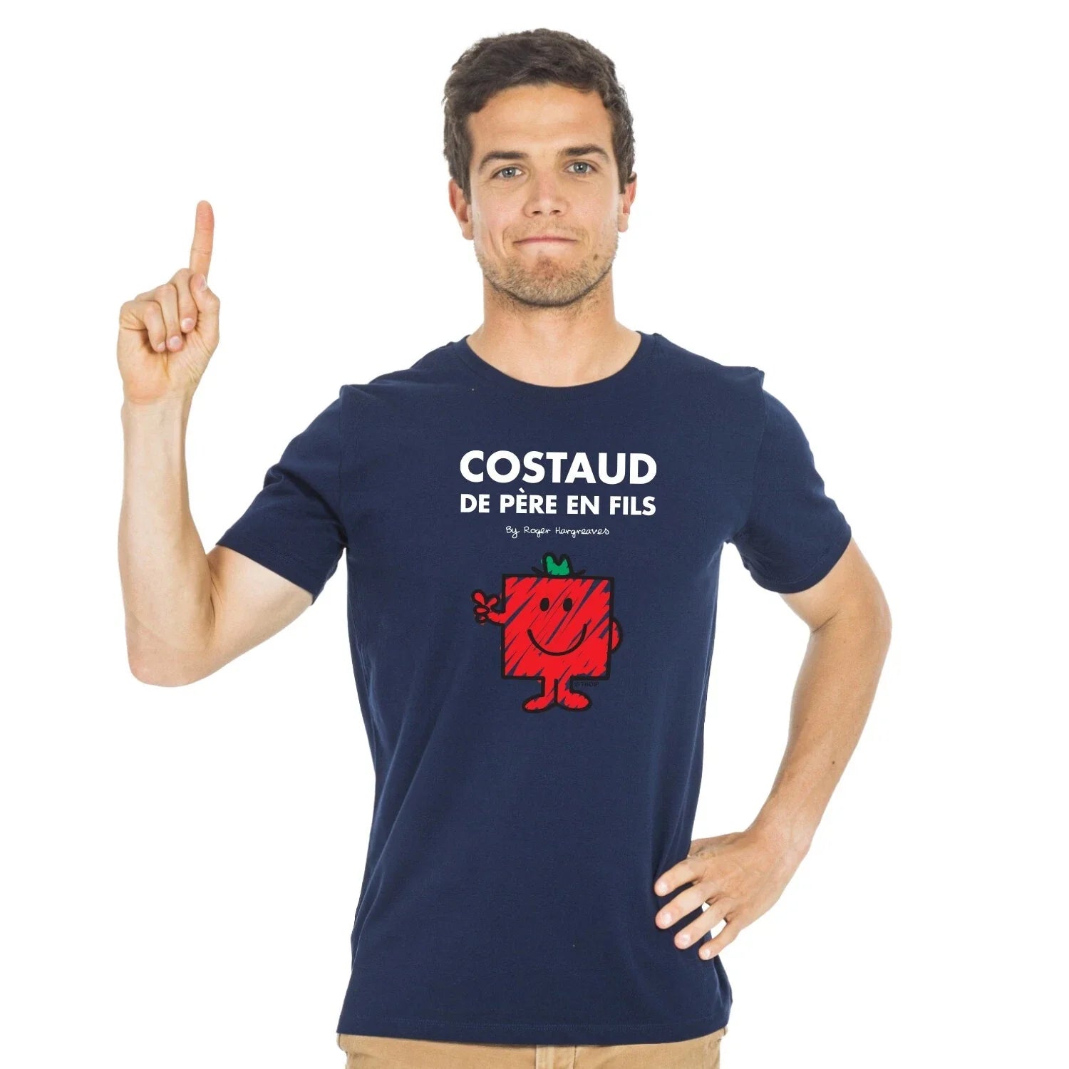 Man short Sleeve Beefy Of Father IN Thread Color Navy - Adult & Kids T-Shirts, Sweatshirts & Hoodies apparel design preview 1