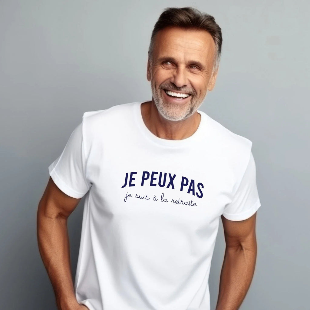 Men's Short Sleeve White, I Can't I'm Retired - Adult & Kids T-Shirts, Sweatshirts & Hoodies apparel design preview 1