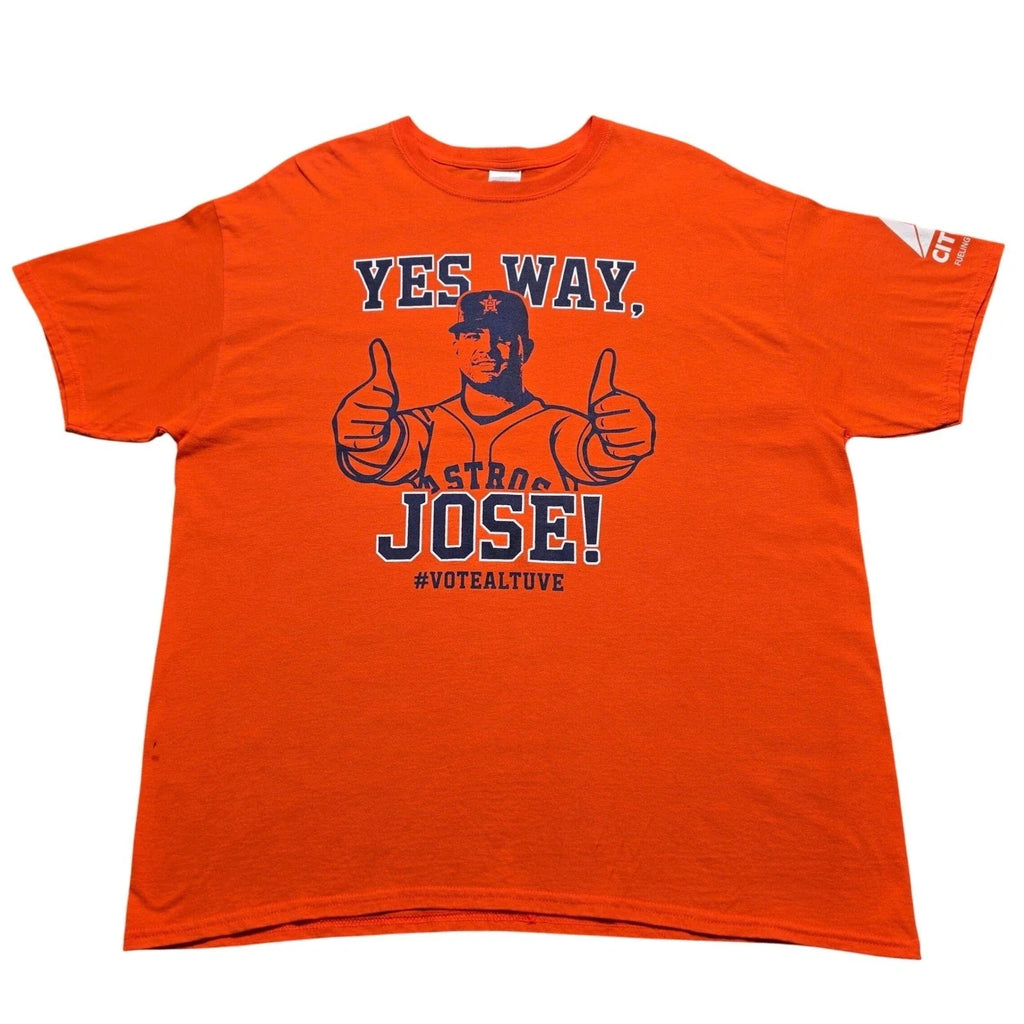 Gildan Houston Astros Jose Altuve Yes Way Orange - Adult & Kids T-Shirts, Sweatshirts & Hoodies apparel design preview 1
