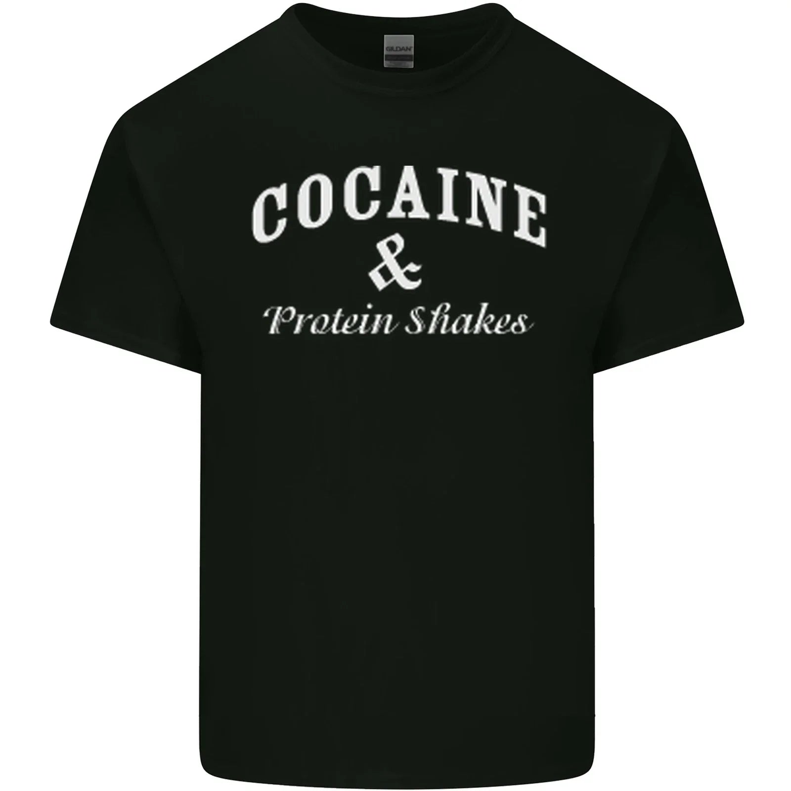 Cocaine and Protein Shakes Gym Drugs Funny Mens - Adult & Kids T-Shirts, Sweatshirts & Hoodies apparel design preview 1