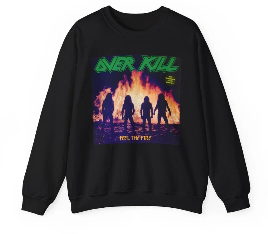 Vintage Fire Metal Band Graphic Retro Heavy Rock - Adult & Kids T-Shirts, Sweatshirts & Hoodies apparel design preview 1
