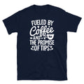 Fueled by Coffee and the Promise of Tips Barista - Adult & Kids T-Shirts, Sweatshirts & Hoodies apparel design preview 1