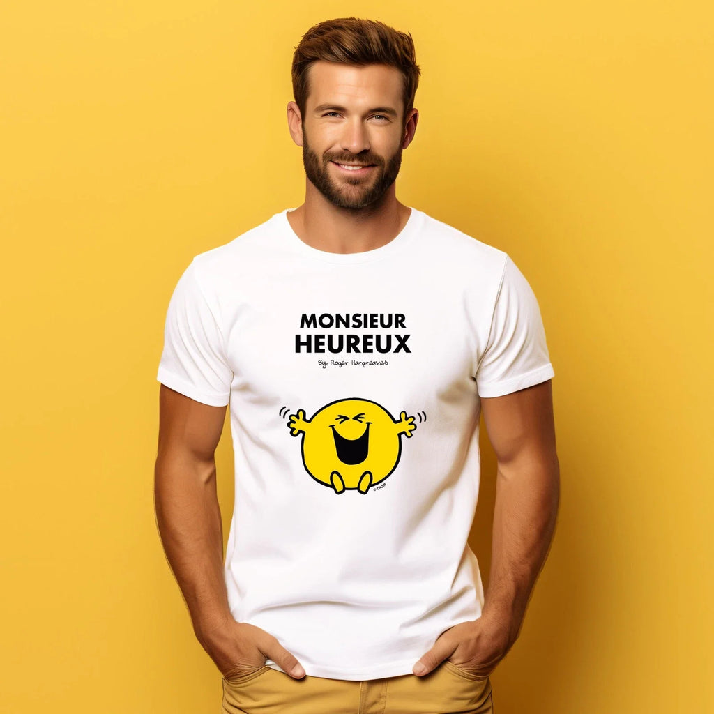 Men's Short Sleeve White, Happy Man - Adult & Kids T-Shirts, Sweatshirts & Hoodies apparel design preview 1