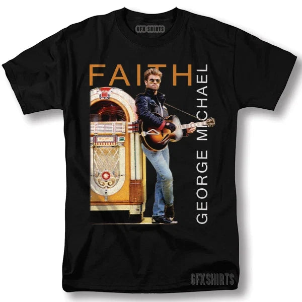 George Michael Rock Concert Promo Tour Vintage - Adult & Kids T-Shirts, Sweatshirts & Hoodies apparel design preview 1