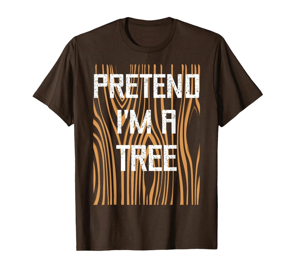 Funny Easy Lazy Halloween, Pretend I'm A Tree, Trunk - Adult & Kids T-Shirts, Sweatshirts & Hoodies apparel design preview 1