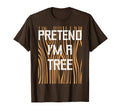 Funny Easy Lazy Halloween, Pretend I'm A Tree, Trunk - Adult & Kids T-Shirts, Sweatshirts & Hoodies apparel design preview 1
