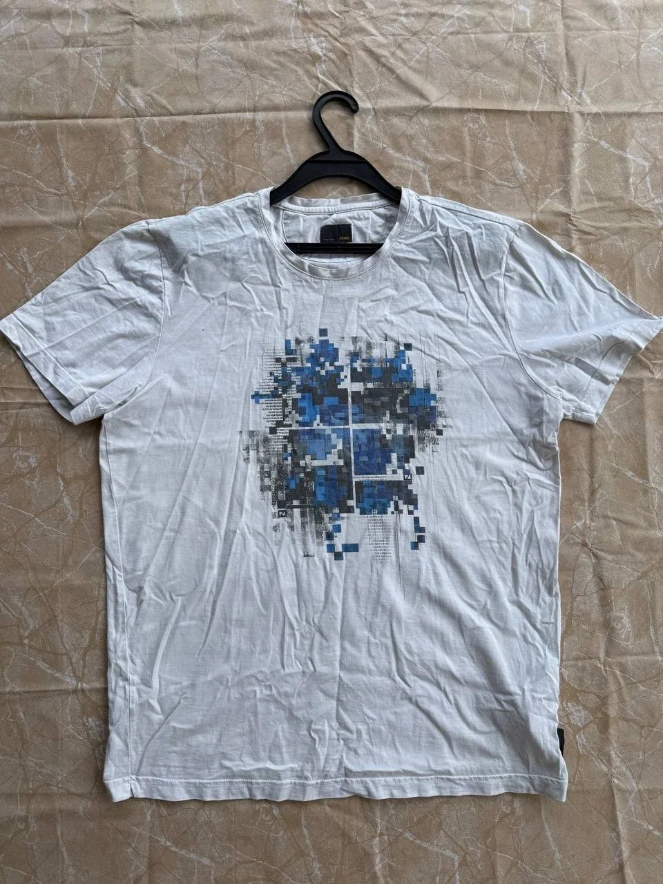 Fendi Roma Men's Graphic Size IT 54 L-XL White Blue - Adult & Kids T-Shirts, Sweatshirts & Hoodies apparel design preview 1