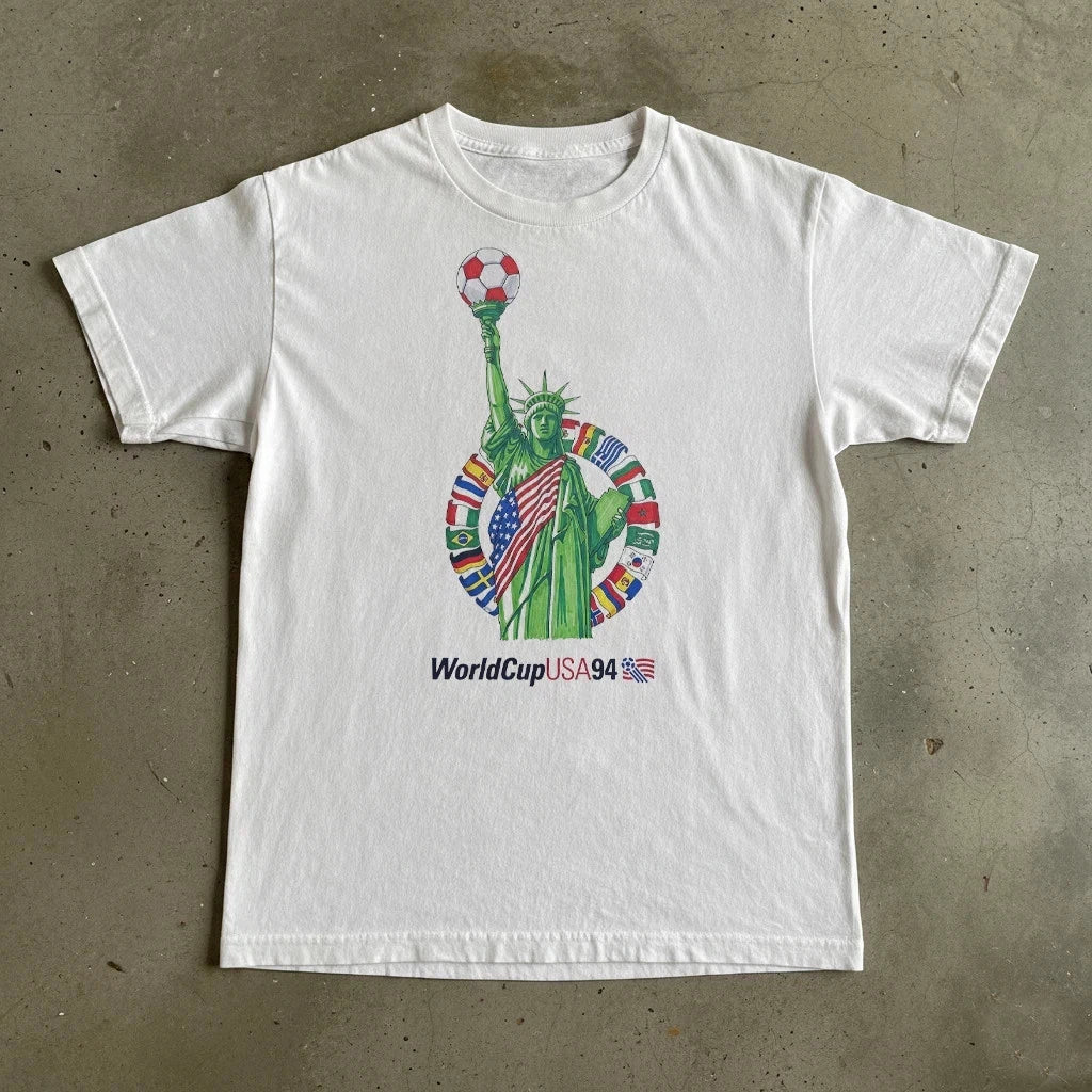 Vintage World Cup USA Fastship - Adult & Kids T-Shirts, Sweatshirts & Hoodies apparel design preview 1
