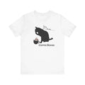 Coffee Cat Lover Cute Licking Beans Next to Cup - Adult & Kids T-Shirts, Sweatshirts & Hoodies apparel design preview 1