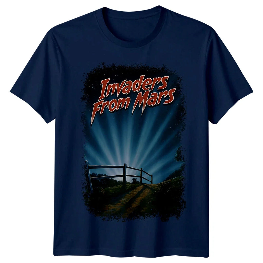 Invaders from Mars (1986) Movie Poster Inspired Retro - Adult & Kids T-Shirts, Sweatshirts & Hoodies apparel design preview 1