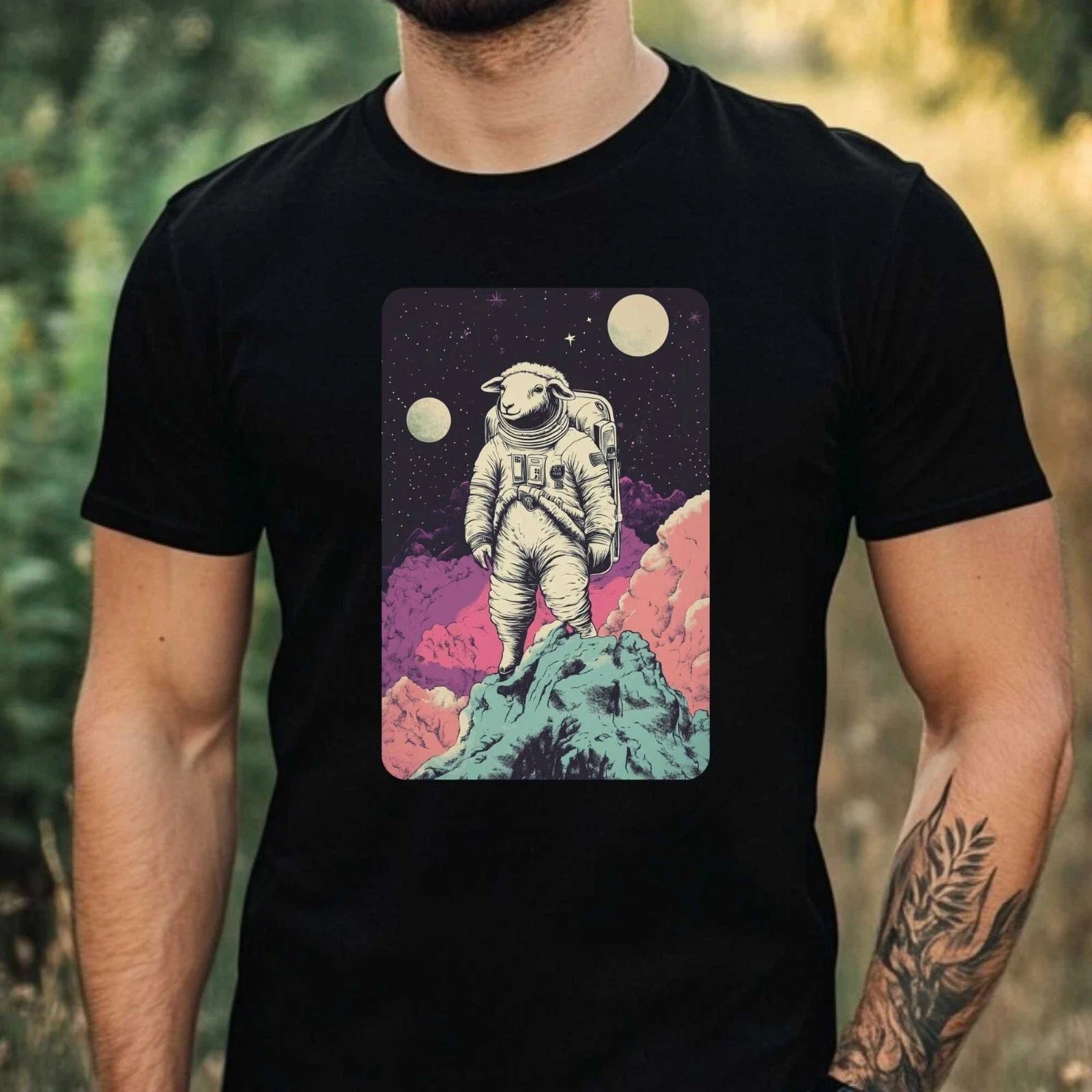 Mens Sharp Astronaut Print Cotton Size XS to 5XL - Adult & Kids T-Shirts, Sweatshirts & Hoodies apparel design preview 1