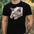 Mens Watercolour Cat Print Cotton Size XS to 5XL - Adult & Kids T-Shirts, Sweatshirts & Hoodies apparel design preview 1
