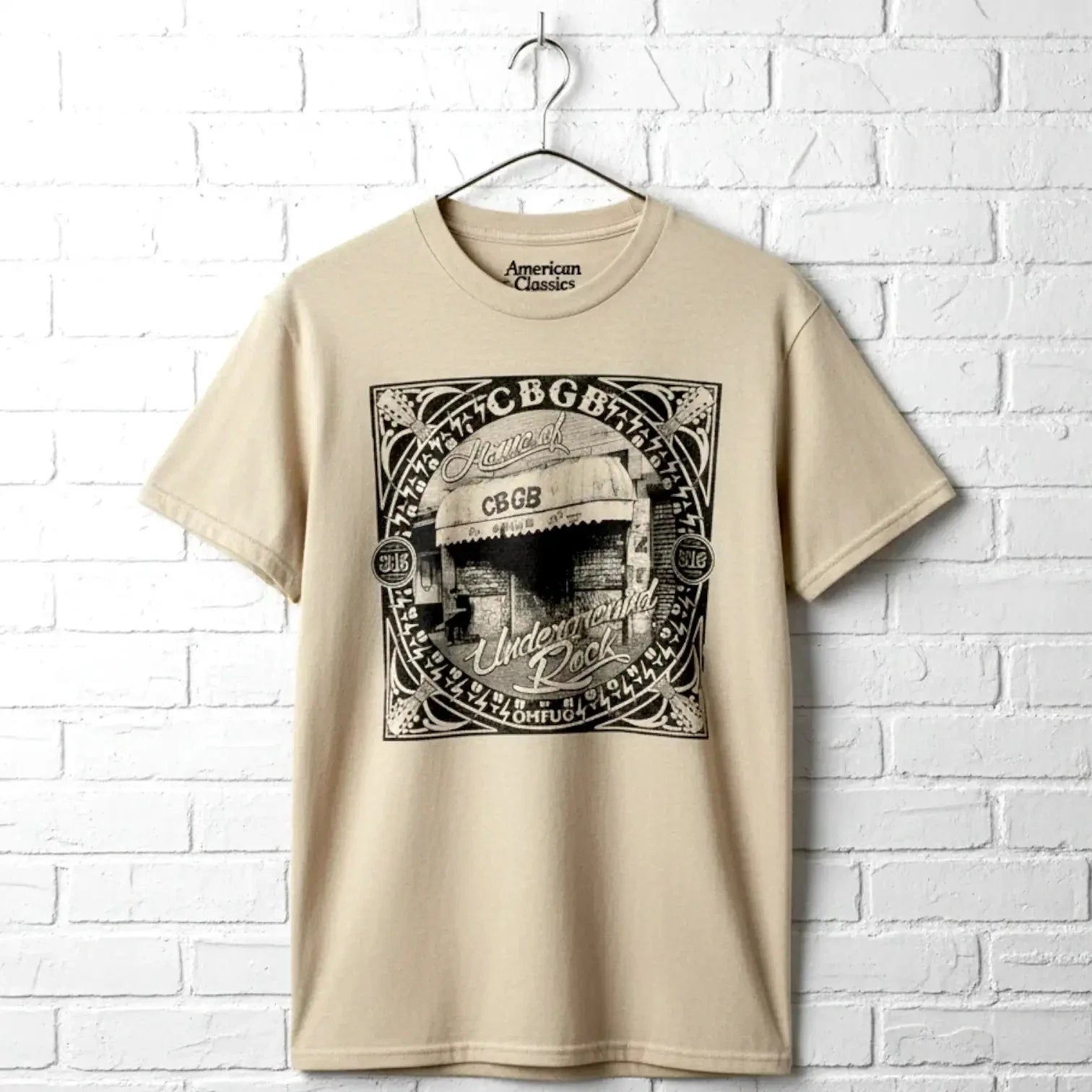CBGB OMFUG Men's NYC Storefront 315 Bowery Punk Rock - Adult & Kids T-Shirts, Sweatshirts & Hoodies apparel design preview 1