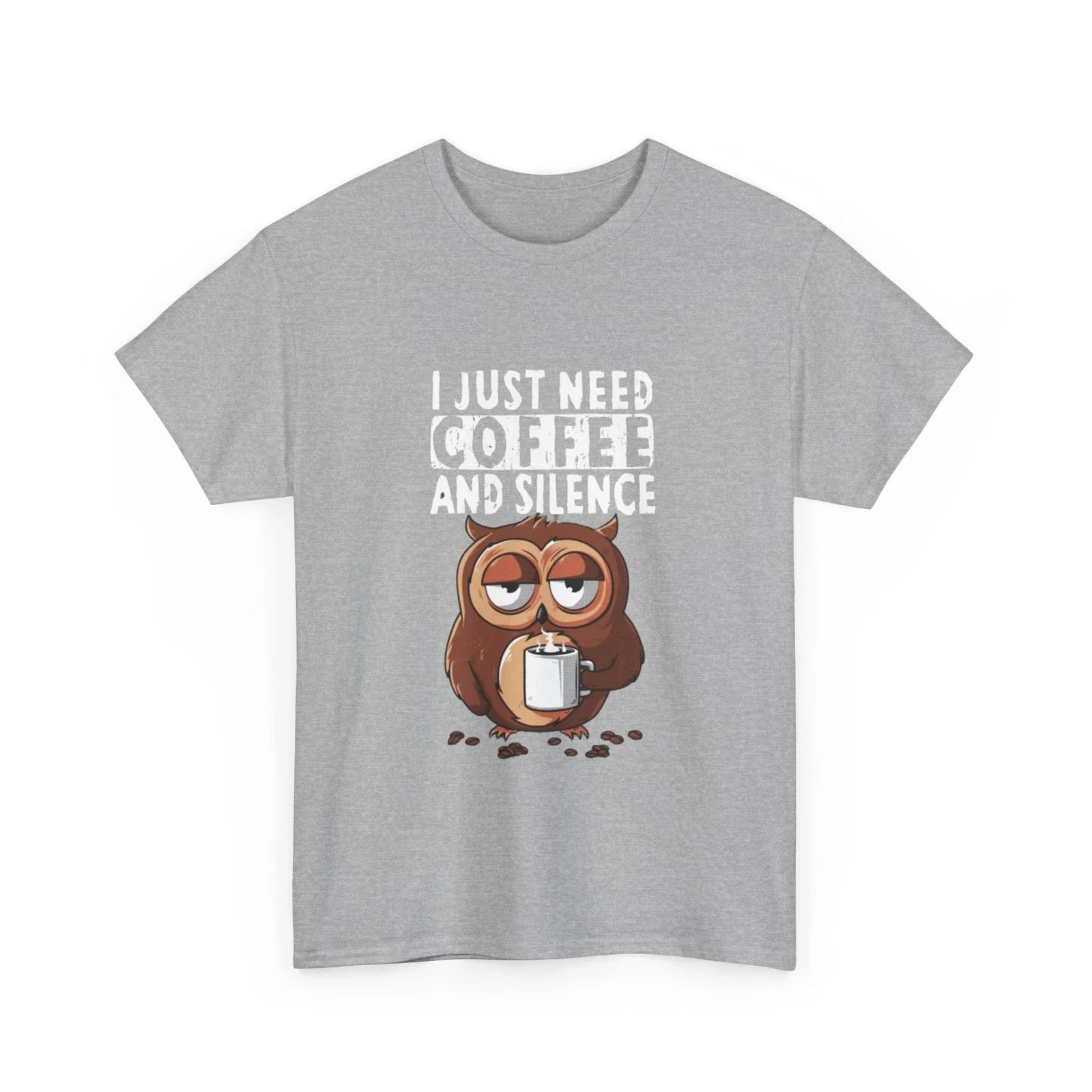 I Just Need Coffee And Silence - Adult & Kids T-Shirts, Sweatshirts & Hoodies apparel design preview 1