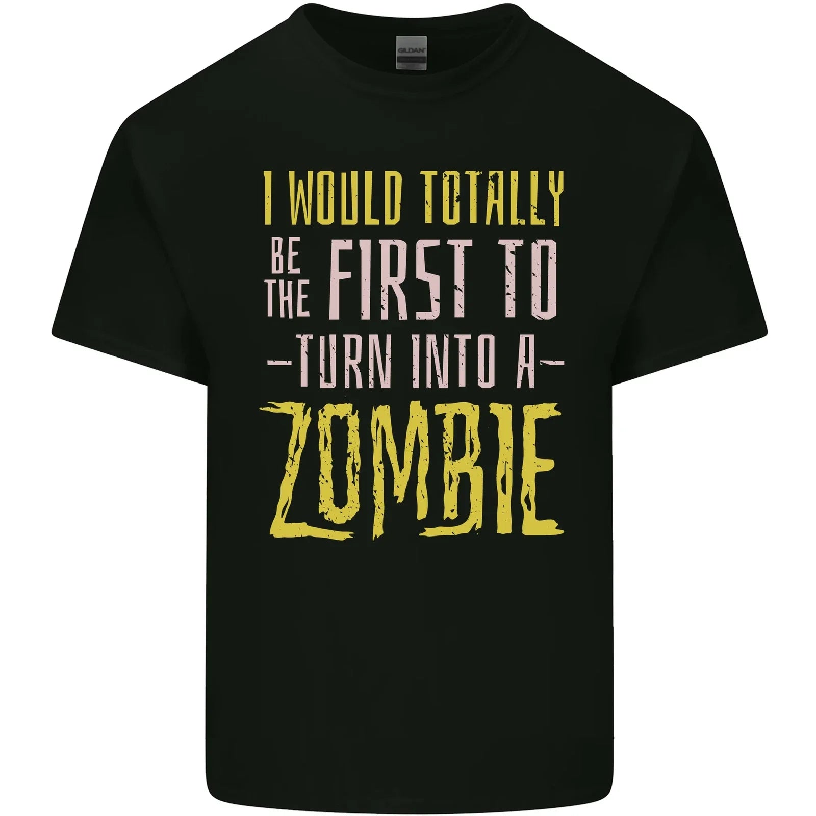 Zombie Apocalypse Funny Halloween Quote Mens Cotton - Adult & Kids T-Shirts, Sweatshirts & Hoodies apparel design preview 1