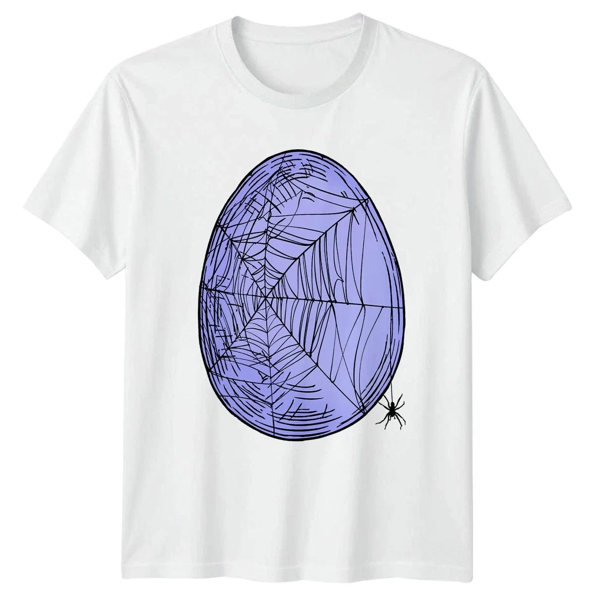Pastel Goth Easter Spiderweb Egg Gift - Adult & Kids T-Shirts, Sweatshirts & Hoodies apparel design preview 1