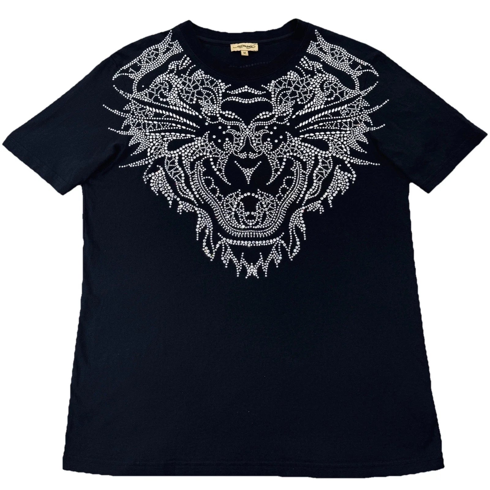 Ed Hardy Rhinestone Tiger Unisex Medium Black Vintage - Adult & Kids T-Shirts, Sweatshirts & Hoodies apparel design preview 1