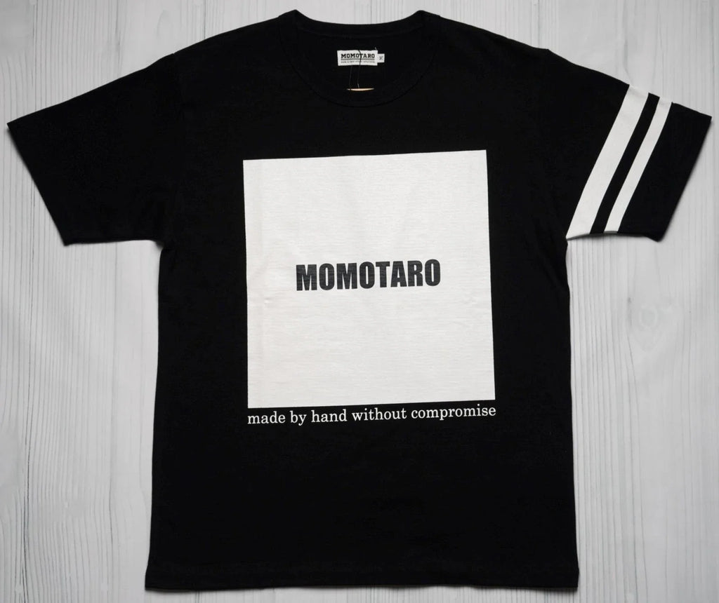 Momotaro $90 NWT Black White Cotton Box Logo 07-135 L - Adult & Kids T-Shirts, Sweatshirts & Hoodies apparel design preview 1