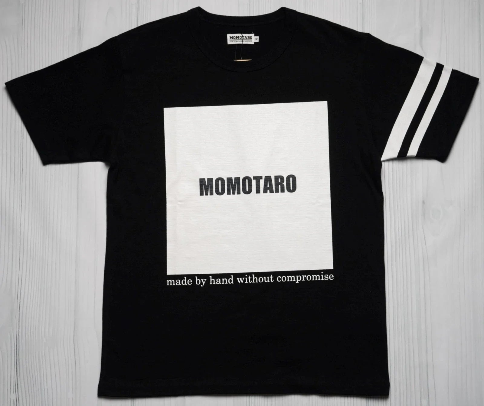 Momotaro $90 NWT Black White Cotton Box Logo 07-135 L - Adult & Kids T-Shirts, Sweatshirts & Hoodies apparel design preview 1