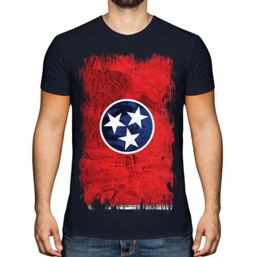 Tennessee State Grunge Flag Mens Tennessean Jersey - Adult & Kids T-Shirts, Sweatshirts & Hoodies apparel design preview 1