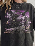 Western Cowboy Graphic Wild Horse Bald Eagle Country - Adult & Kids T-Shirts, Sweatshirts & Hoodies apparel design preview 1