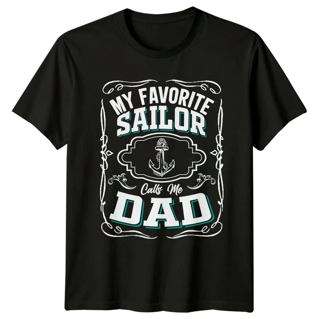 My Favorite Sailor Calls Me Dad Anchor Graphic - Adult & Kids T-Shirts, Sweatshirts & Hoodies apparel design preview 1