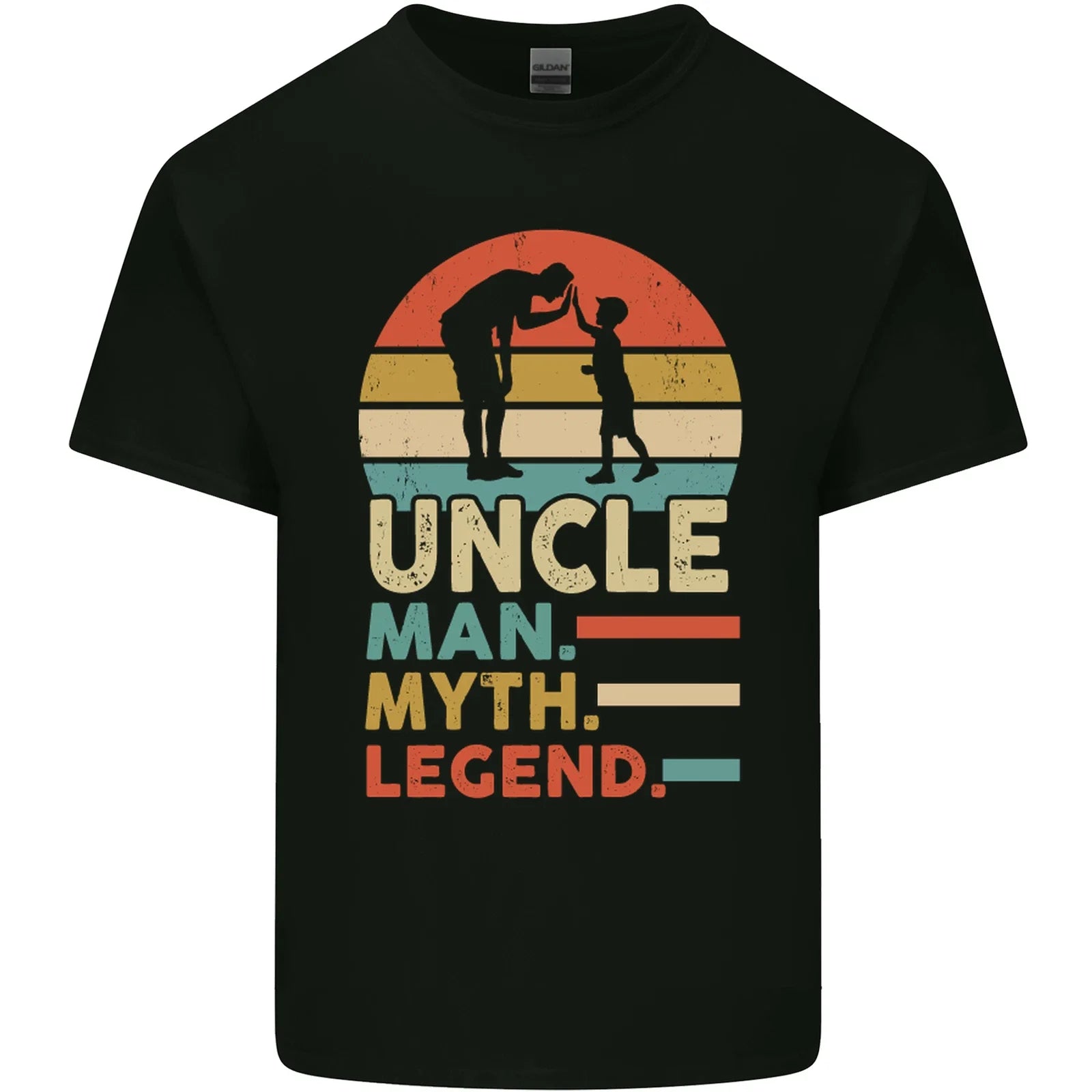 Uncle Man Myth Legend Funny Fathers Day Mens Light - Adult & Kids T-Shirts, Sweatshirts & Hoodies apparel design preview 1