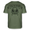 Excavator Skull Crossbones Digger Backhoe Excavate - Adult & Kids T-Shirts, Sweatshirts & Hoodies apparel design preview 1