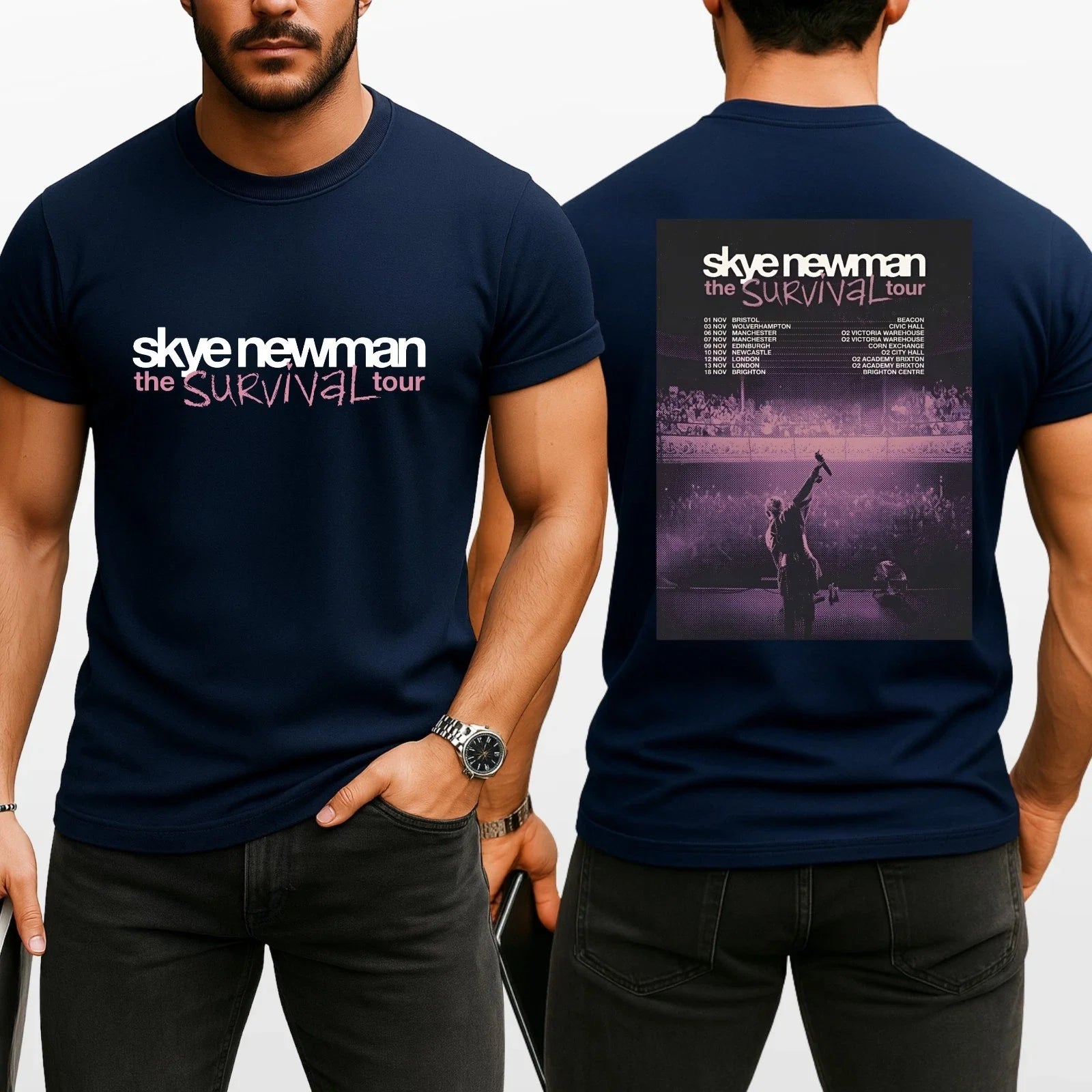 Skye Newman Survival Tour 2026 UK Pop Music Concert - Adult & Kids T-Shirts, Sweatshirts & Hoodies apparel design preview 1