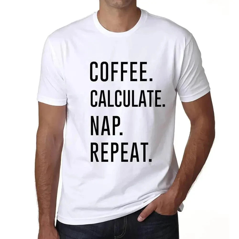 ULTRABASIC men's coffee calculation nap repetition - Adult & Kids T-Shirts, Sweatshirts & Hoodies apparel design preview 1