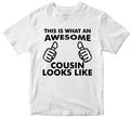 Awesome Cousin Looks Like Amazing Family Member Love - Adult & Kids T-Shirts, Sweatshirts & Hoodies apparel design preview 1