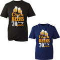 Cheers Beers To my 70th Years Funny Birthday Gift For - Adult & Kids T-Shirts, Sweatshirts & Hoodies apparel design preview 1