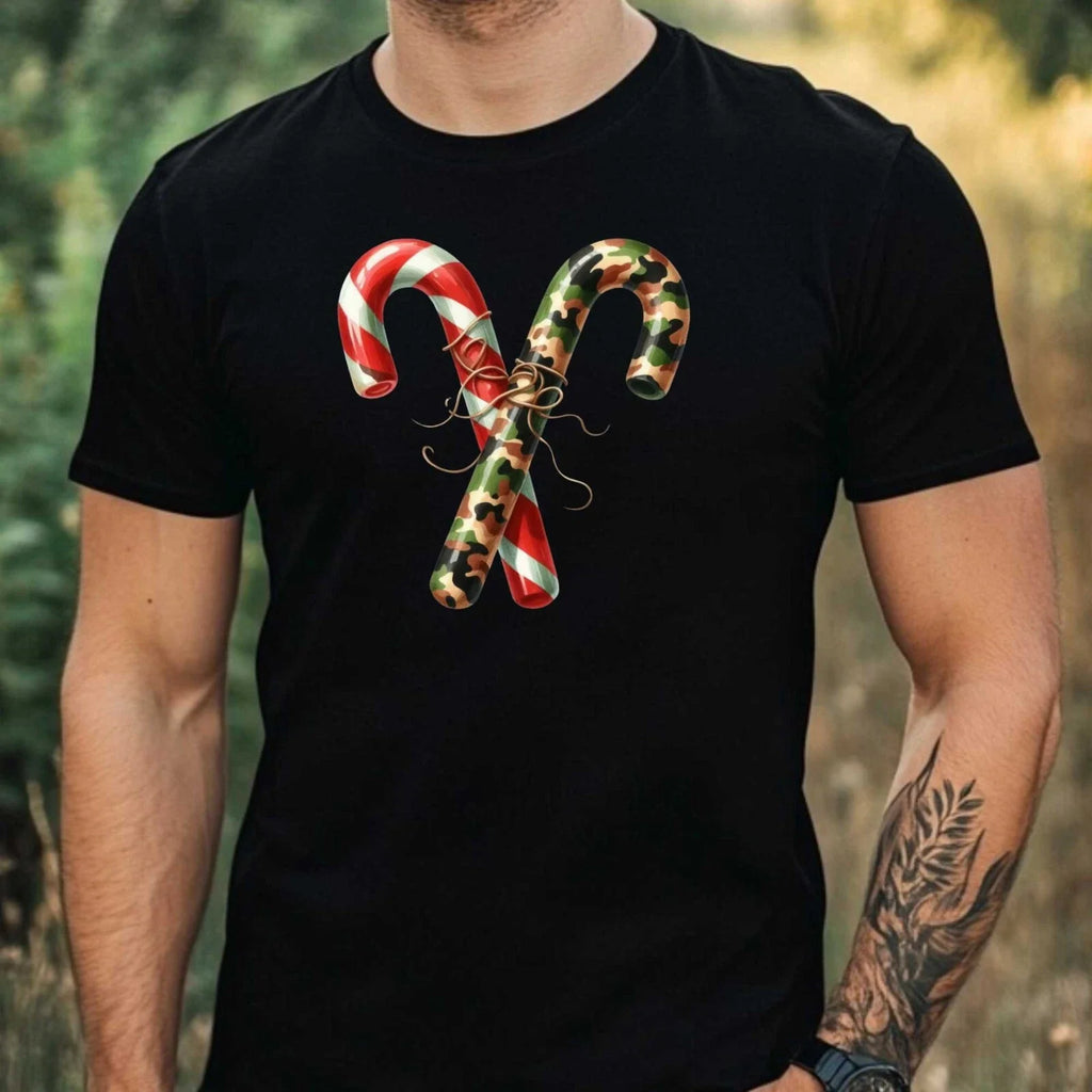Mens Merry Christmas Camouflage Motif Cotton Size XS - Adult & Kids T-Shirts, Sweatshirts & Hoodies apparel design preview 1