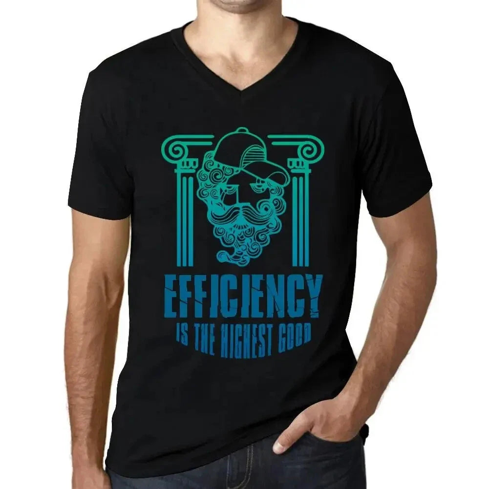 Men's Graphic V Neck Efficiency Is The Highest Good - Adult & Kids T-Shirts, Sweatshirts & Hoodies apparel design preview 1