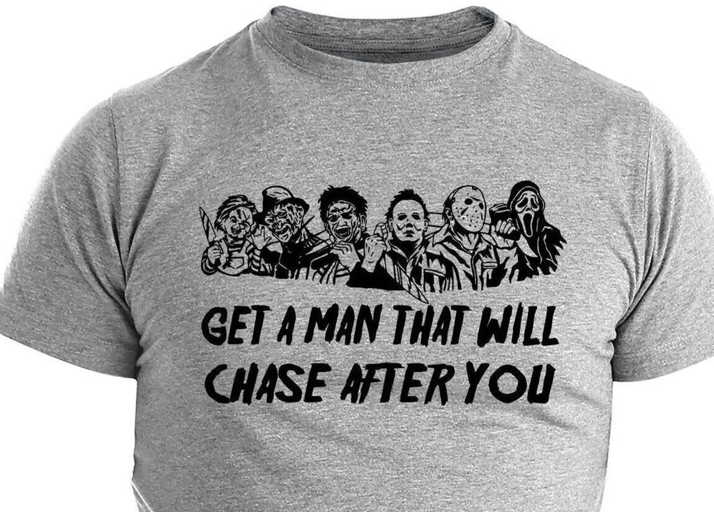 Get A Man Who Will Chase After You Halloween Retro - Adult & Kids T-Shirts, Sweatshirts & Hoodies apparel design preview 1