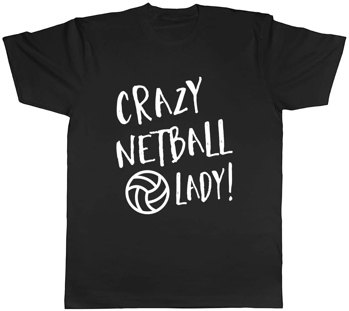 Crazy Netball Lady Mens - Adult & Kids T-Shirts, Sweatshirts & Hoodies apparel design preview 1