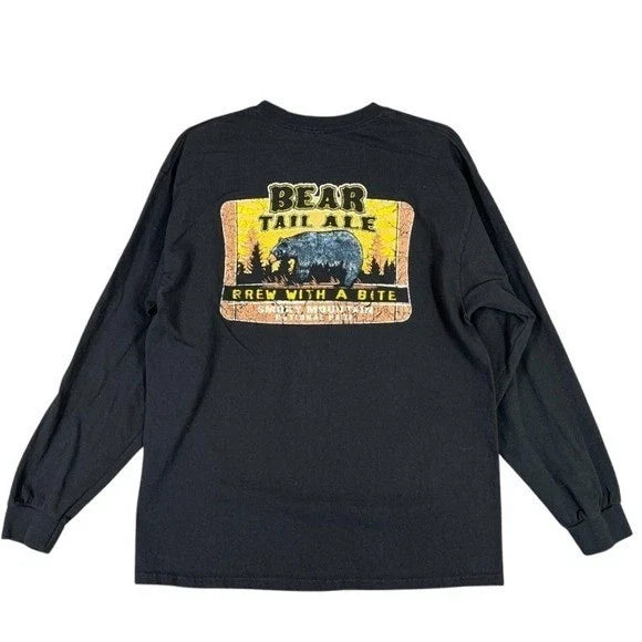 Bear Tail Ale Mens M Black Smoky Mountain Brewing - Adult & Kids T-Shirts, Sweatshirts & Hoodies apparel design preview 1